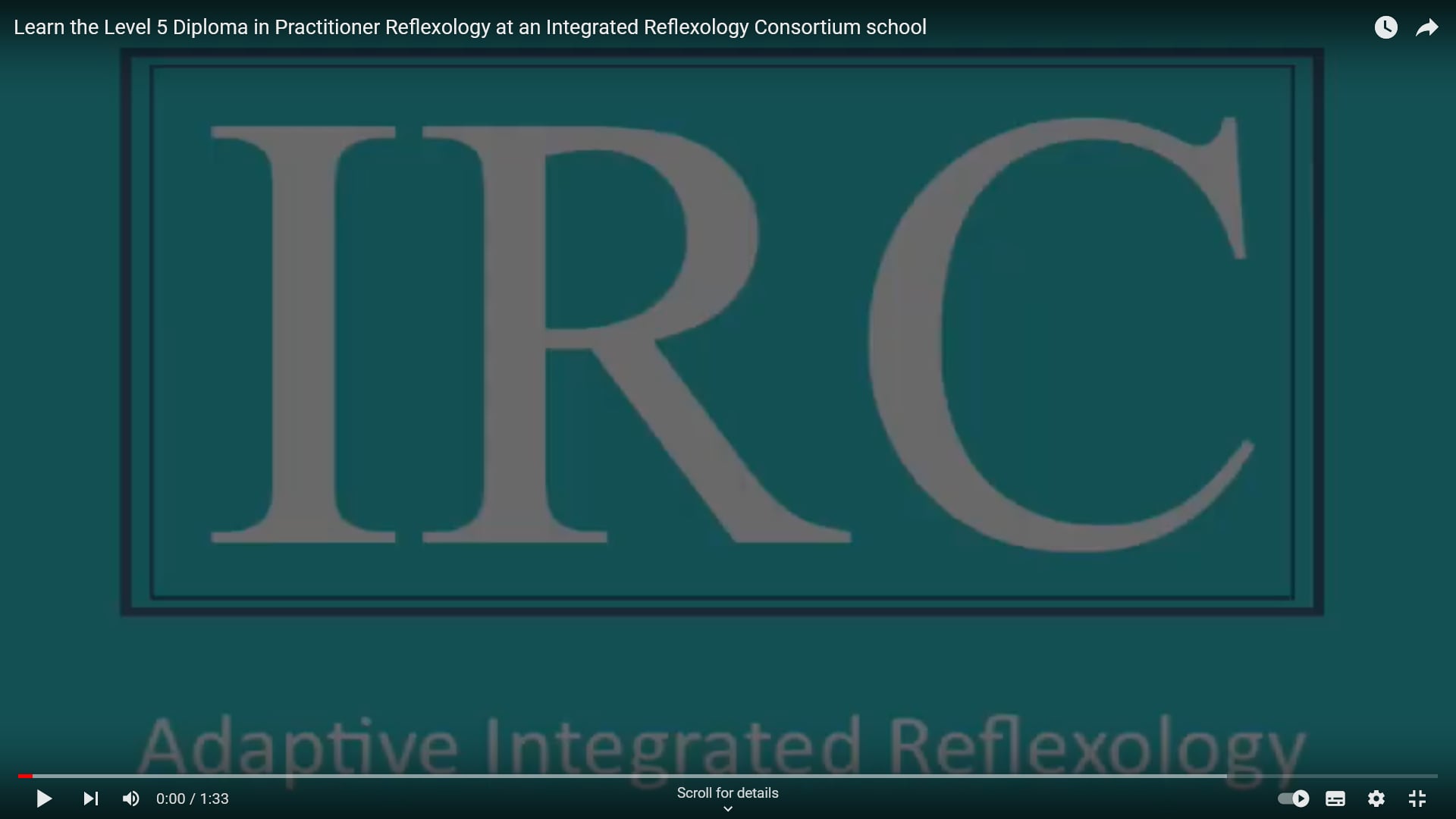 Level 5 reflexology with IRC